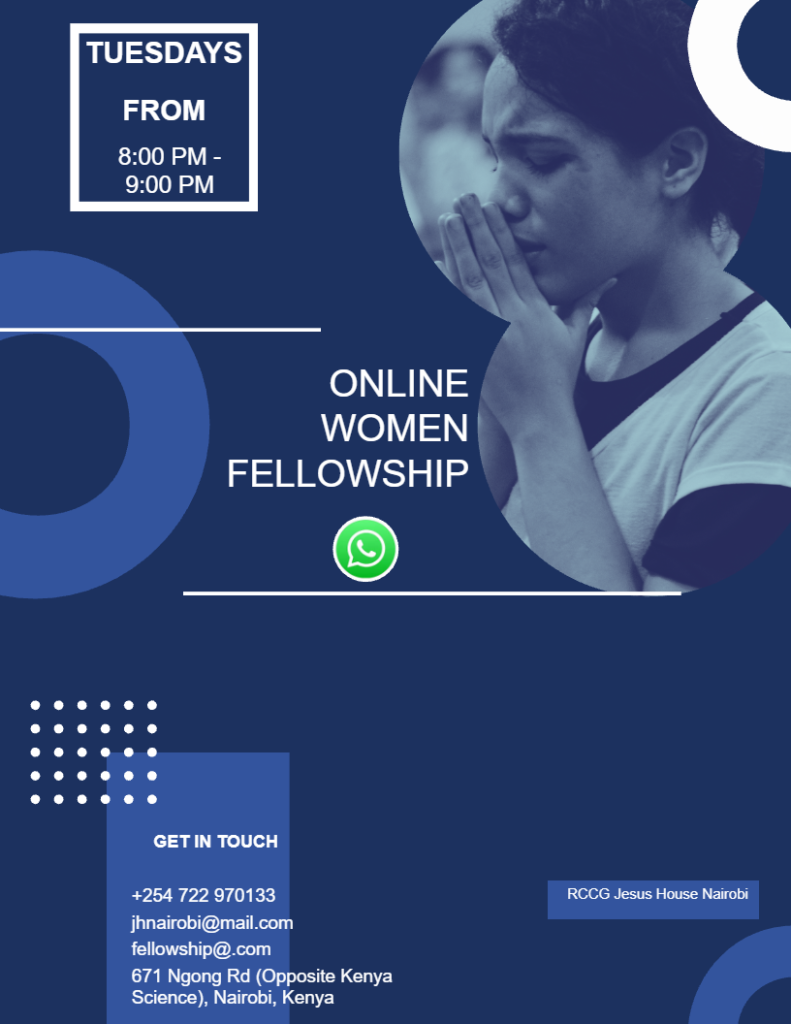 women fellowship flyer template