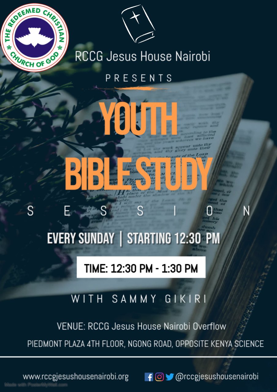 youth bible study flyer